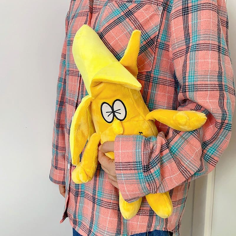 Banana Plush Toy - Peeled
