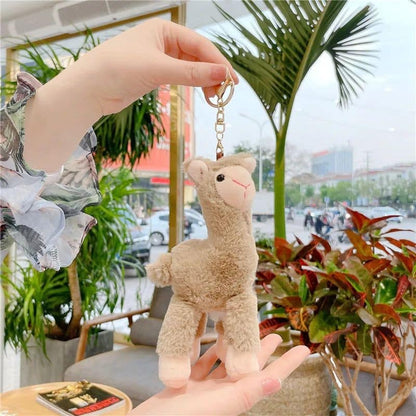 Alpaca Plush Keychain