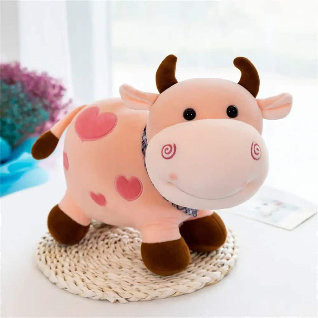 Cow Stuffed Animal - Smiling