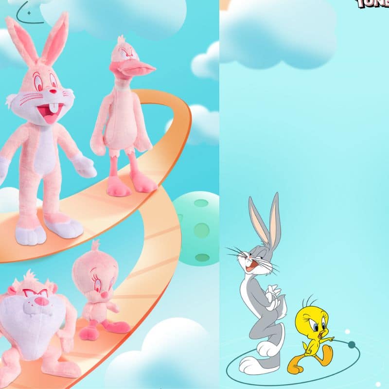 Looney Tunes Tweety and Friends Plush Toy - Pink