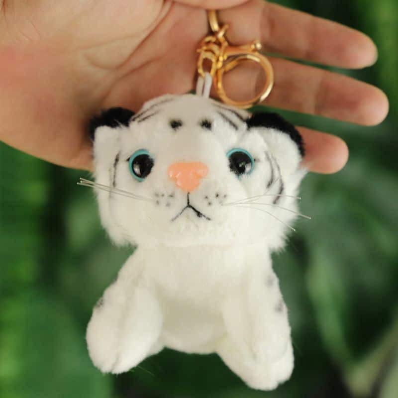Tiger Plush Keychain