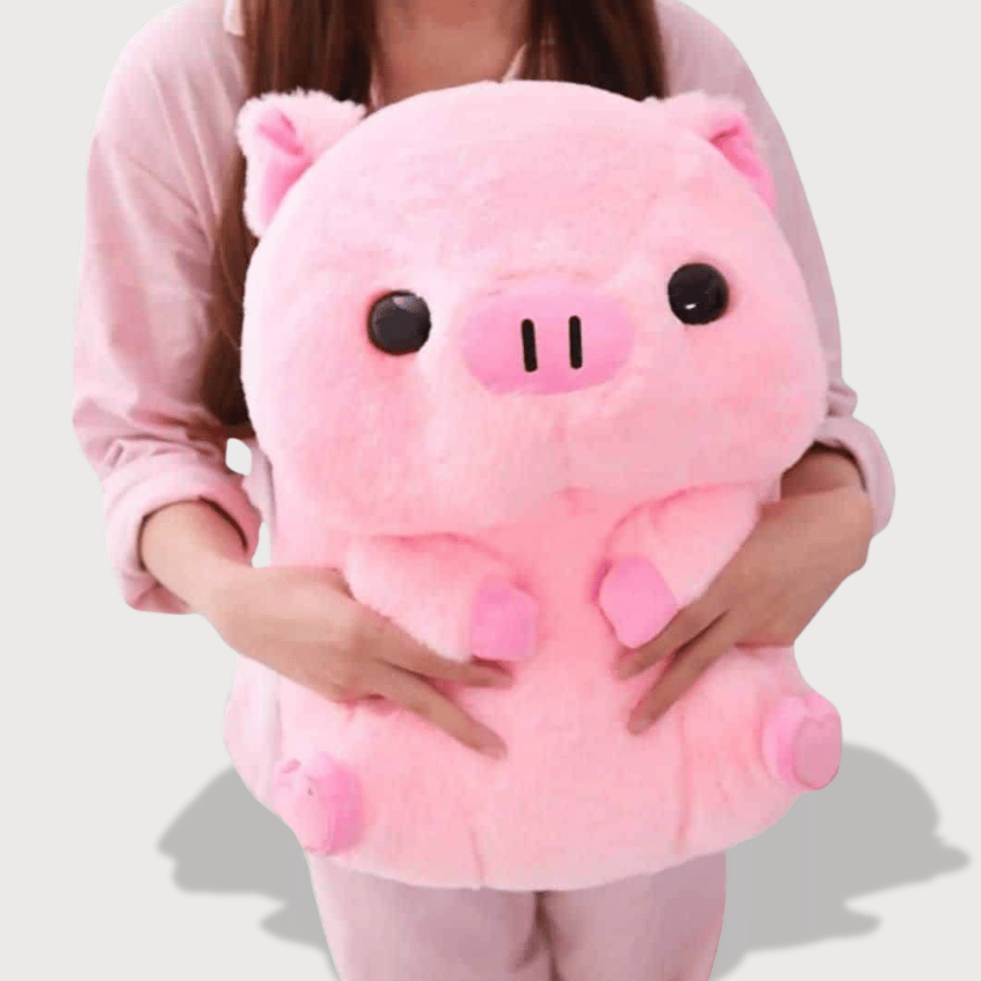 Pink Pig Plush Toy - Rose Pink