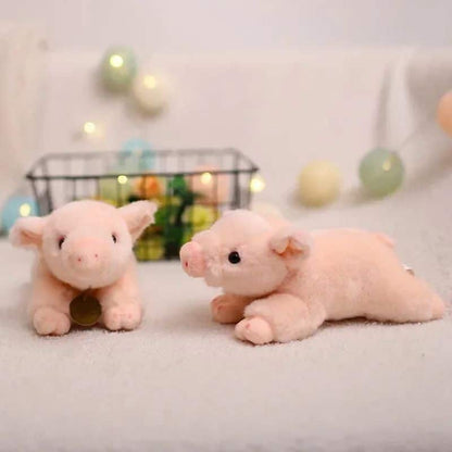 Pig Stuffed Animal - Lying Down