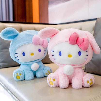 Kitty Plush Toy in a Bunny Costume