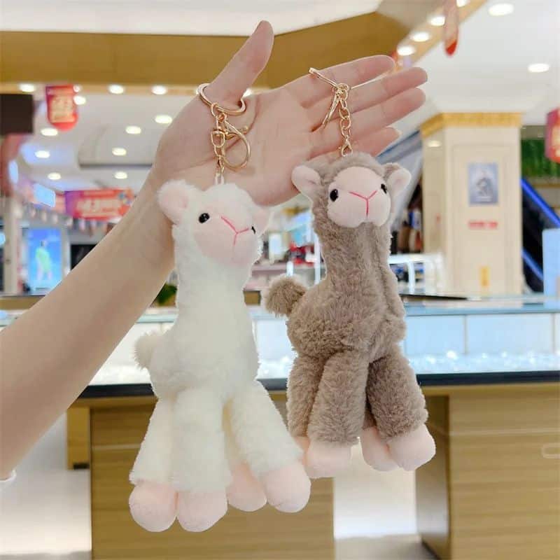 Alpaca Plush Keychain