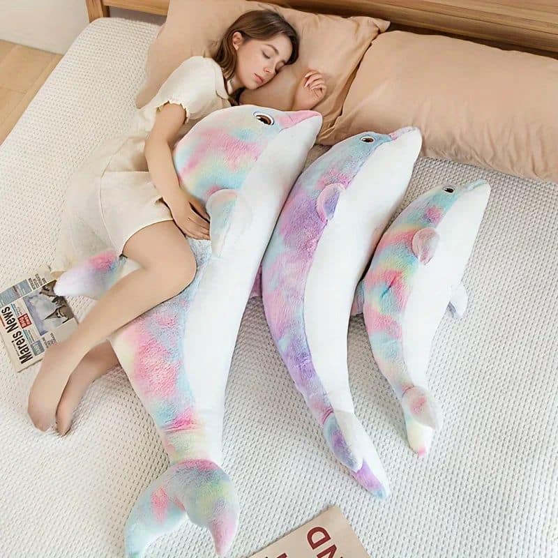 Rainbow Dolphin Stuffed Animal