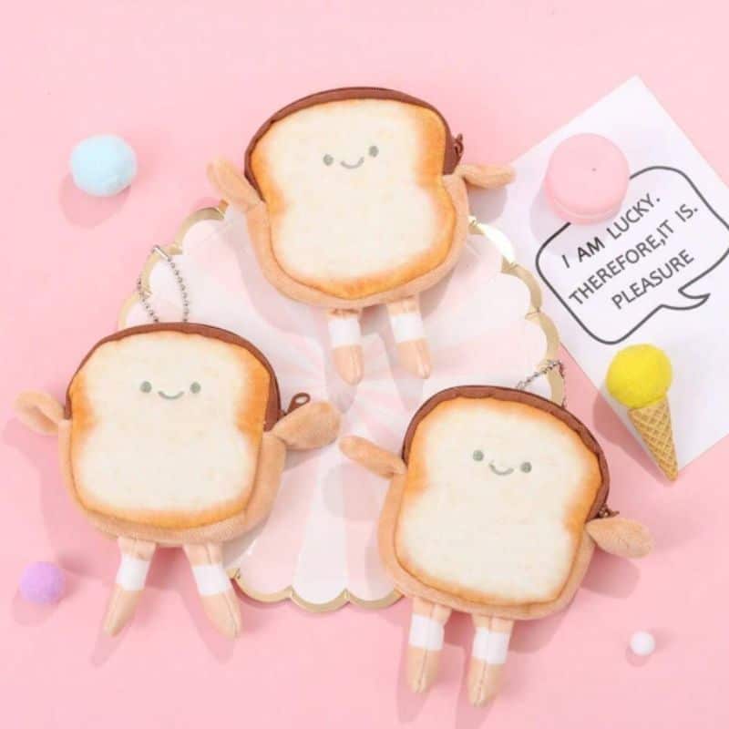 Bread Plush Coin Purse