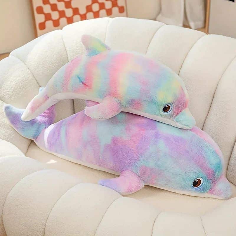 Rainbow Dolphin Stuffed Animal