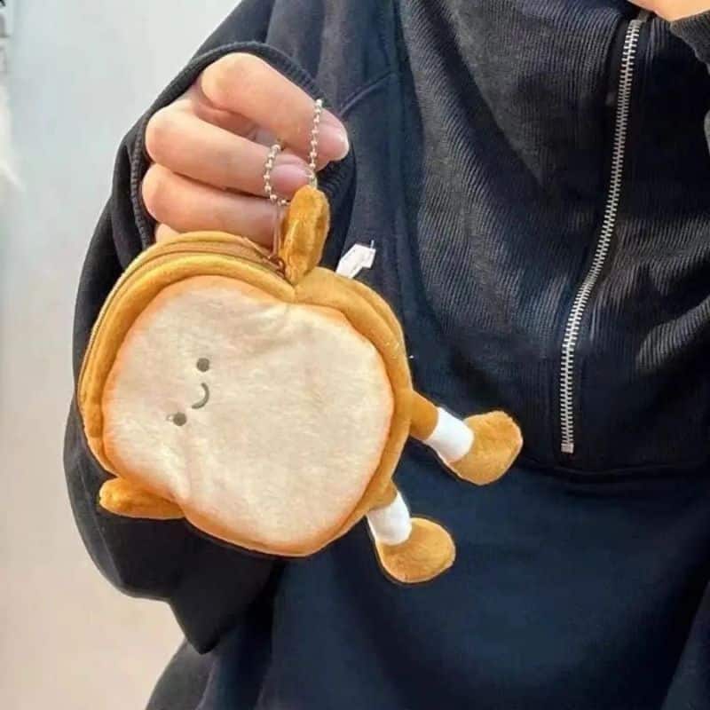 Bread Plush Coin Purse