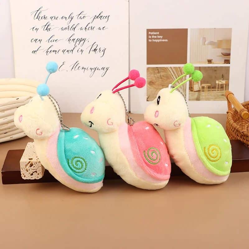 Snail Plush Keychain