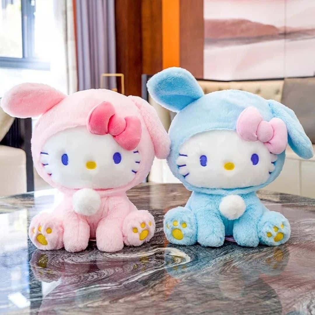 Kitty Plush Toy in a Bunny Costume