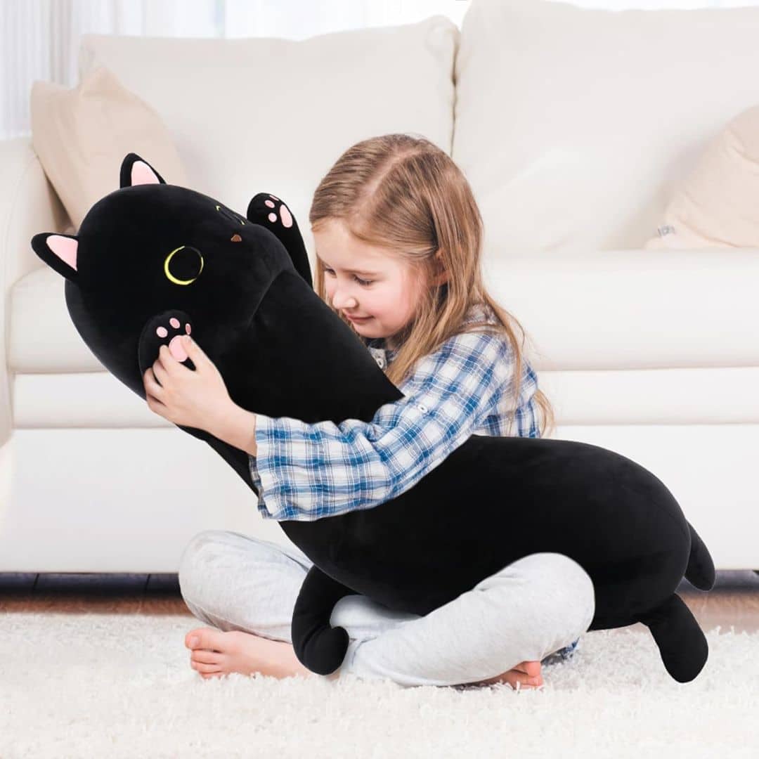 Cat Stuffed Animal - Black