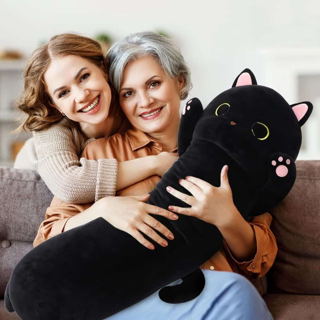 Cat Stuffed Animal - Black